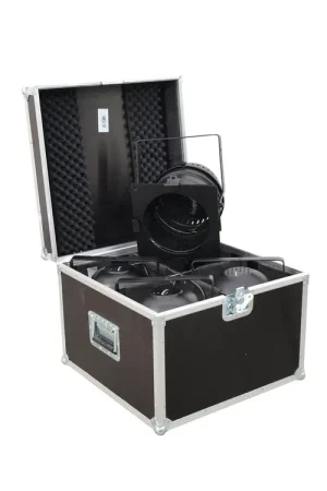 ROADINGER Flightcase 4 x PAR-64 Spot court - Très populaire