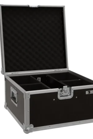 ROADINGER Flightcase PRO 4x LED IP PAR 3x8W QCL/3x9W SCL | Expédition rapide