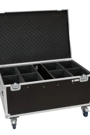 ROADINGER Flightcase 8 x LED IP PAR 12x8W QCL/12x9W SQL Spot, à roulettes - Bien noté