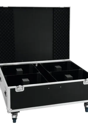 ROADINGER Flightcase 4 x THA-250F à roulettes - Disponible à la commande