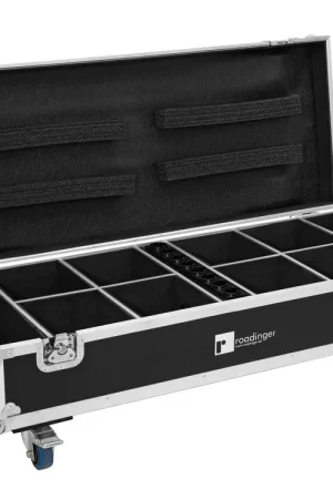 ROADINGER Flightcase 8 x AKKU UP-4 QuickDMX avec fonction de recharge | Ne manquez pas cette offre