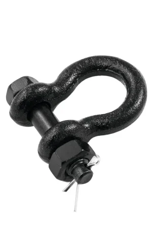 SAFETEX Manille lyre 10 mm noire et boulon, écrou, goupille | Plus que quelques jours