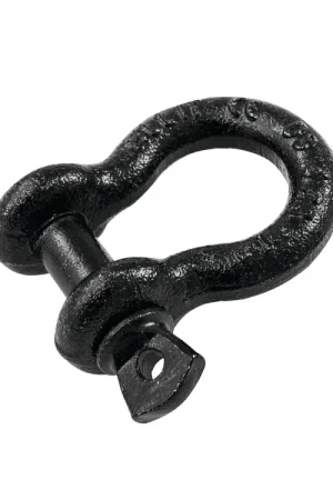 Dernière chance | SAFETEX Manille lyre 10 mm noire et boulon à écrou