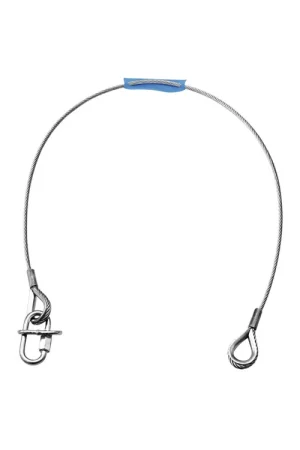 Derniers exemplaires | EUROLITE Câble de sécurité UNV-15 4 x 1000 mm 15 kg max. argent