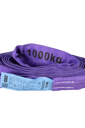 SHZ Élingue ronde longueur 2 m / 1000 kg, conforme à la norme EN 1492-2 SF7 violet | Disponible maintenant