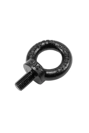 SAFETEX Vis à anneau M14 / 27 mm, noir galvanisé DIN 580 | Nouveauté
