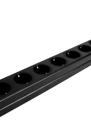 Réduction - EUROLITE Bloc multiprise 8 prises ALU noir