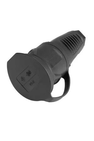 PC ELECTRIC Contact de protection raccord caoutchouc noir/bleu | Offre