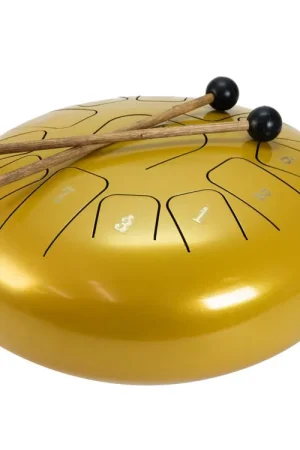 DIMAVERY TD-12 Tongue Drum en acier, doré - Prix exceptionnel