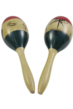 DIMAVERY Maracas Jamaïque, bois 2x - Super prix