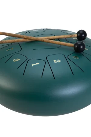 Offre exclusive | DIMAVERY TD-12 Tongue Drum en acier, vert