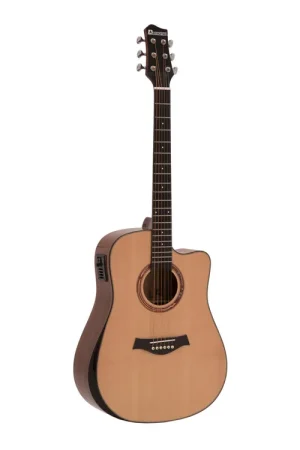 Bientôt épuisé | DIMAVERY Grande guitare folk ASW-60, nature