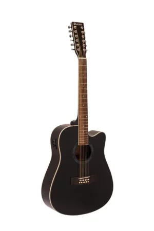 DIMAVERY Guitare folk DR-612 12 cordes, noire | Ne manquez pas cette offre