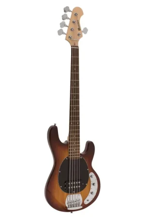 Commandez dès maintenant - DIMAVERY Basse électrique MM-505, 5 cordes, sunburst
