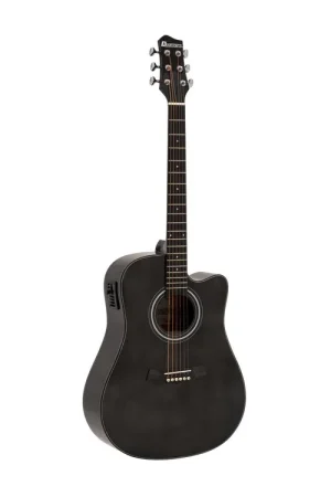 Meilleure vente - DIMAVERY Guitare folk STW-90, vintage black