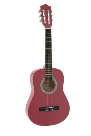 DIMAVERY Guitare classique AC-303 1/2, rose - Tout nouveau
