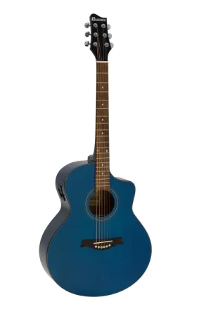 DIMAVERY Guitare folk STW-50, bleu - Prix avantageux
