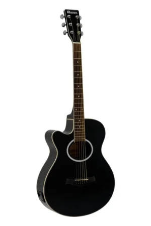 Nouvel arrivage - DIMAVERY Guitare folk AW-400 LH, noire