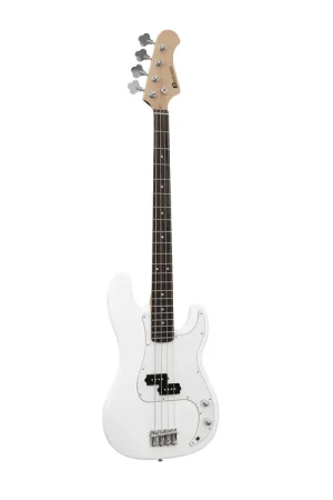 DIMAVERY Basse électrique PB-320, blanche - Qualité professionnelle