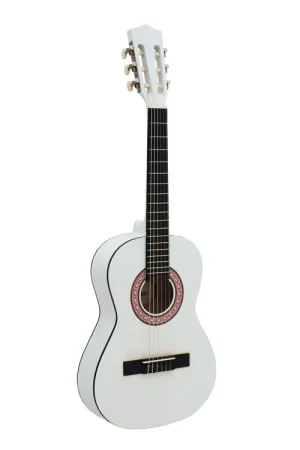 DIMAVERY Guitare classique AC-303 1/2, blanche - Expédition express