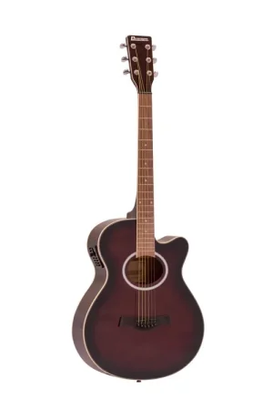 DIMAVERY Guitare folk AW-400, redburst | Disponible