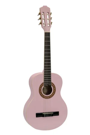 Livraison rapide - DIMAVERY AC-303 Classical Guitar 3/4, pink