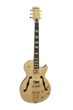 En stock | DIMAVERY Guitare électrique LP-600, nature érable