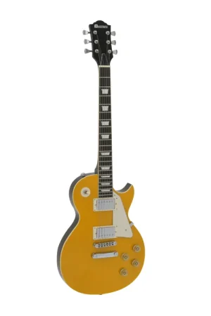 Nouveauté - DIMAVERY Guitare électrique LP-800 Goldtop