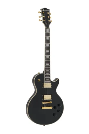 Prix en baisse - DIMAVERY Guitare électrique LP-530, noir/or
