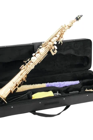 DIMAVERY Saxophone soprano SP-10 Bb, or - Prix réduit