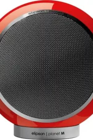 elipson planet M rouge laqué enceinte compacte ( pièce) - Prix spécial