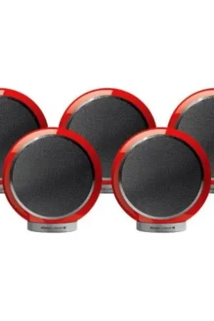 Quantité limitée | elipson planet M 5.0 rouge laqué pack d 'enceintes compactes