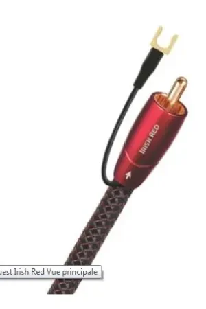 Achat sécurisé | audioquest Irish Red RCA câble pour caisson de grave