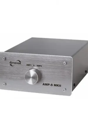 Promo exceptionnelle | DYNAVOX AMP-S Commutateur sélecteur audio pour enceintes / amplificateurs silver