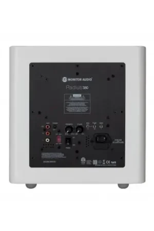 Haute qualité - Monitor Audio Radius 380 blanc Caisson de graves