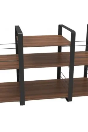 Prix exceptionnel - NORSTONE LOFT SIDE NOIR & NOYER Meubles hi-fi