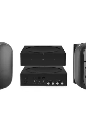 Pack Triangle EXT7 noire, la paire + amplificateur connecté Sonos Amp - Expédition immédiate