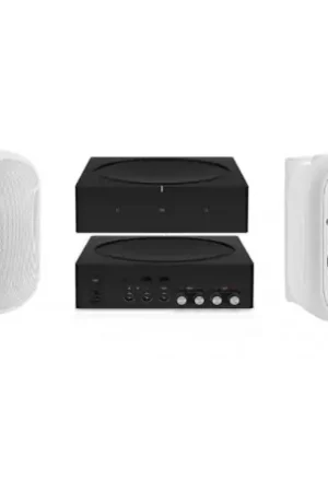 Satisfait ou remboursé | Pack Triangle EXT7 blanche la paire + amplificateur connecté Sonos Amp