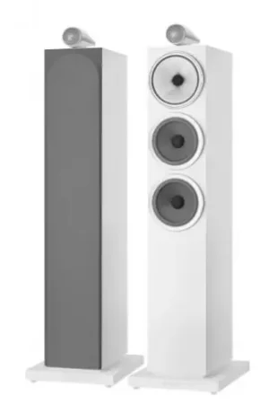 Best-seller | B&W 703 S3 blanc satin (LA PAIRE) Enceintes colonne