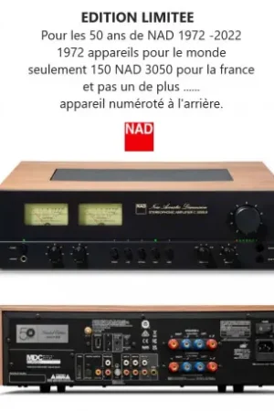 Prix bas - NAD 3050LE AMPLIFICATEUR STEREO SERIE LIMITEE 50eme anniversaire