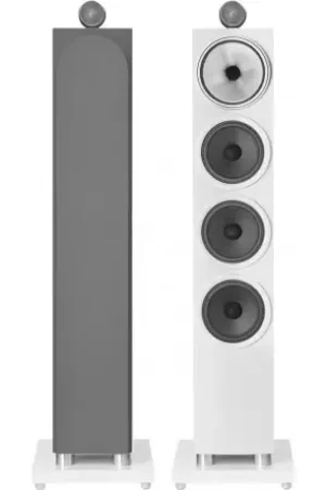 Vente flash - B&W 702 S3 Blanc (LA PAIRE) Enceintes colonnes
