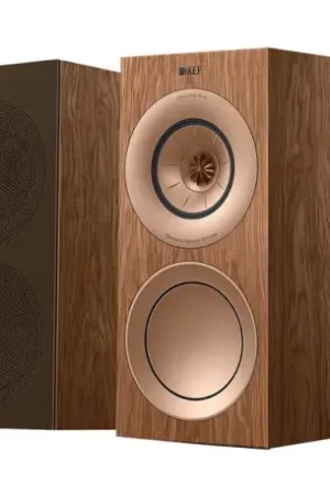 KEF R3 META noyer (LA PAIRE) Enceintes bibliothèque | Réduction spéciale