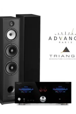 Coup de cœur - PacK TRIANGLE BOREA BR10 NOIRES + ADVANCE PARIS A 10 AMPLI INTEGRE HYBRIDE + WTX500+ CABLE HP 2X2.5M