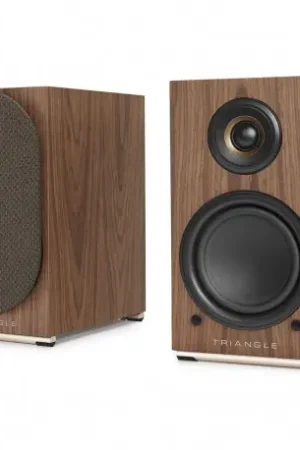 TRIANGLE AIO Twin - Enceinte Bibliothèque Sans-Fil, Bluetooth & Wi-Fi ERABLE BRUN | Aujourd'hui seulement