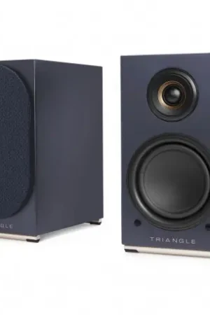 Expédition rapide - TRIANGLE AIO Twin - Enceinte Bibliothèque Sans-Fil, Bluetooth & Wi-Fi BLEU ABYSSE