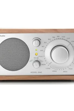 TIVOLI MODEL ONE CHERRY SILVER RADIO AM/FM + AUX - Liquidation