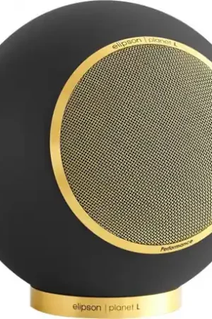 Elipson Planet L Performance noir mat gold (la paire) Enceintes bibliothèque | Nouveau lancement