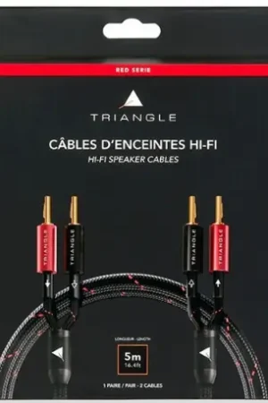 TRIANGLE RED Serie - Câbles d'Enceintes Montés 2X5M | Prix promo