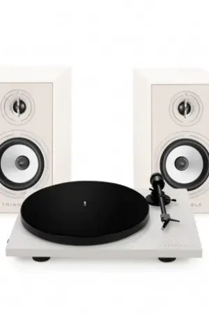 Achat sécurisé - pack triangle BR02 CONNECT +LUNAR 1 blanc enceintes connectées + platine td