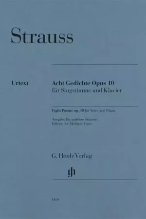 Bon prix | Henle Verlag Strauss - Acht Gedichte Op. 10 - Chant et Piano